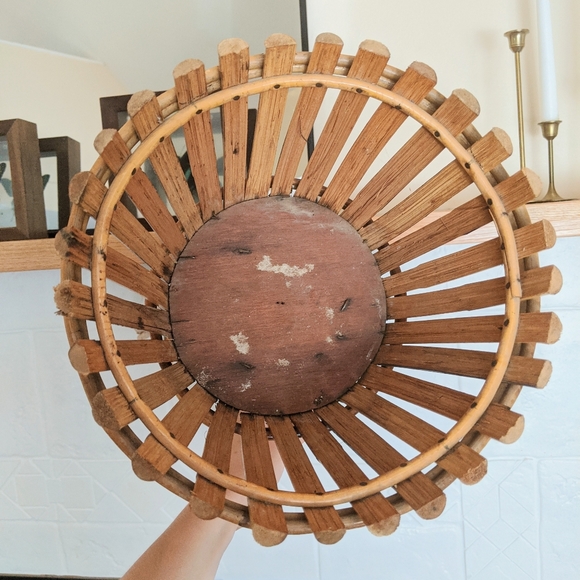 Boho Rattan Planter Stand - Picture 4 of 7